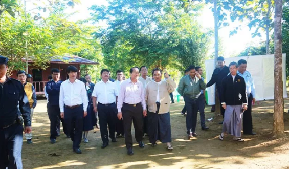 緬甸聯(lián)邦共和國商務(wù)部部長一行考察密支那經(jīng)濟(jì)開發(fā)區(qū)項目情況